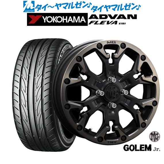 クリムソン MG ゴーレム Jr. 16インチ 6.0J ヨコハマ ADVAN アドバン フレバ V701 195/50R16 サマータイヤ ホイール4本セット