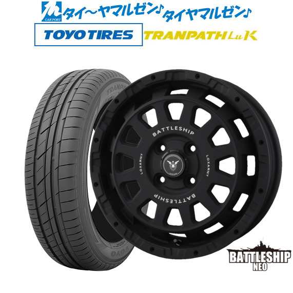 BADX ロクサーニ バトルシップ NEO(ネオ)(4-100) 14インチ 4.5J トーヨータイヤ トランパス LuK 165/55R14 サマータイヤ ホイール4本セ