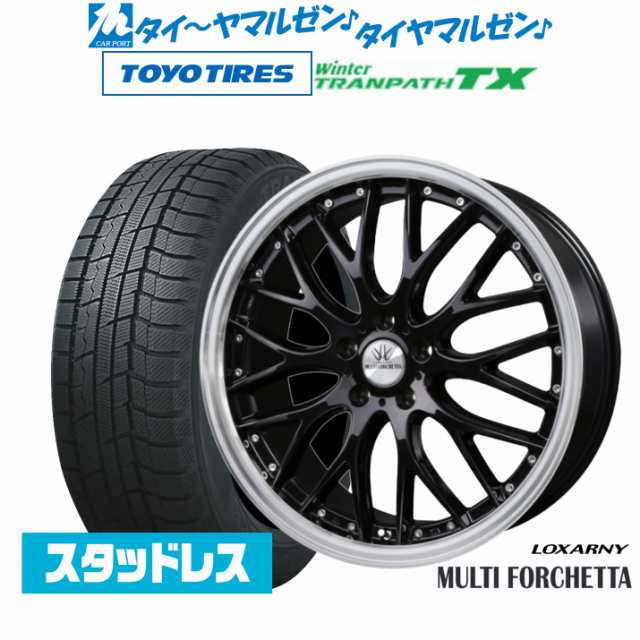 【2023年製】BADX ロクサーニ マルチフォルケッタ 18インチ 8.0J トーヨータイヤ ウィンタートランパス TX 235/60R18 スタッドレスタイヤ