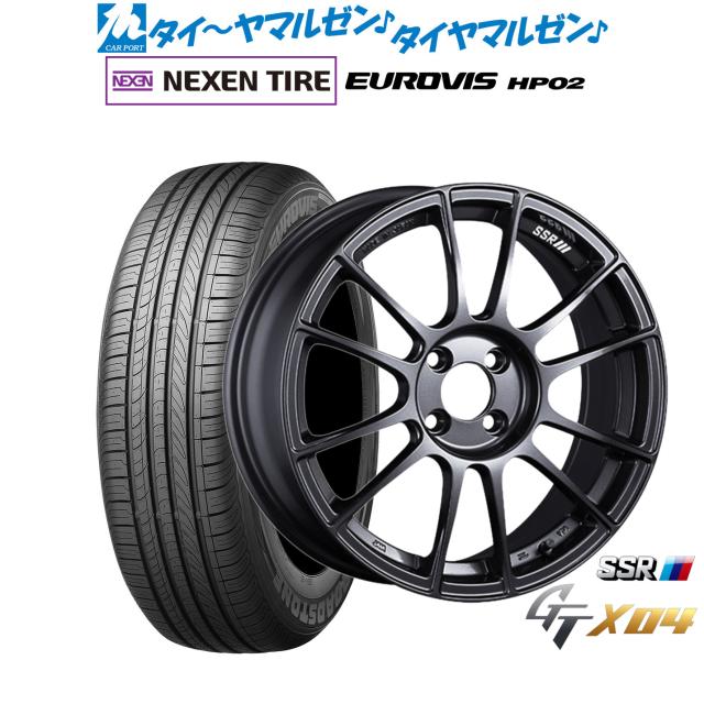 サマータイヤ ホイール4本セット タナベ SSR GT X04 ダークガンメタ 16