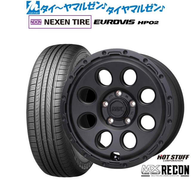 ホットスタッフ マッドクロス リーコン 16インチ 6.5J NEXEN ネクセン ロードストーン ユーロビズ HP02 195/60R16 サマータイヤ ホイール4本セット