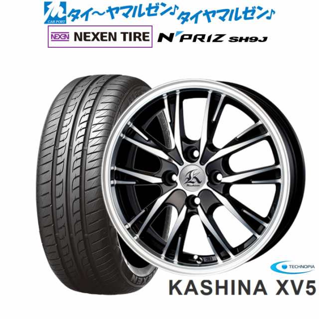 テクノピア カシーナ XV-5 14インチ 4.5J NEXEN ネクセン N priz SH9J 165/55R14 サマータイヤ ホイール4本セット