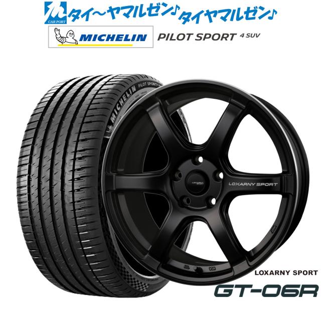 BADX ロクサーニスポーツ GT-06R 18インチ 8.0J ミシュラン パイロット スポーツ 4 SUV 255/55R18 サマータイヤ ホイール4本セット
