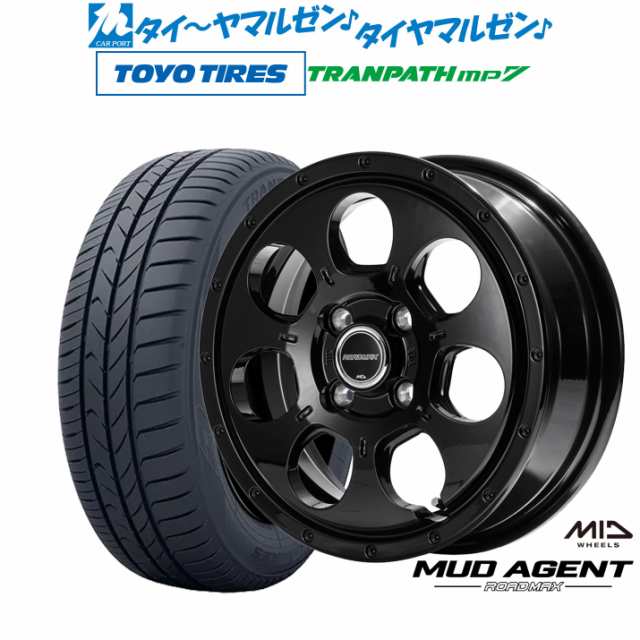 MID ロードマックス マッドエージェント 14インチ 4.5J トーヨータイヤ トランパス mp7 165/65R14 サマータイヤ ホイール4本セット