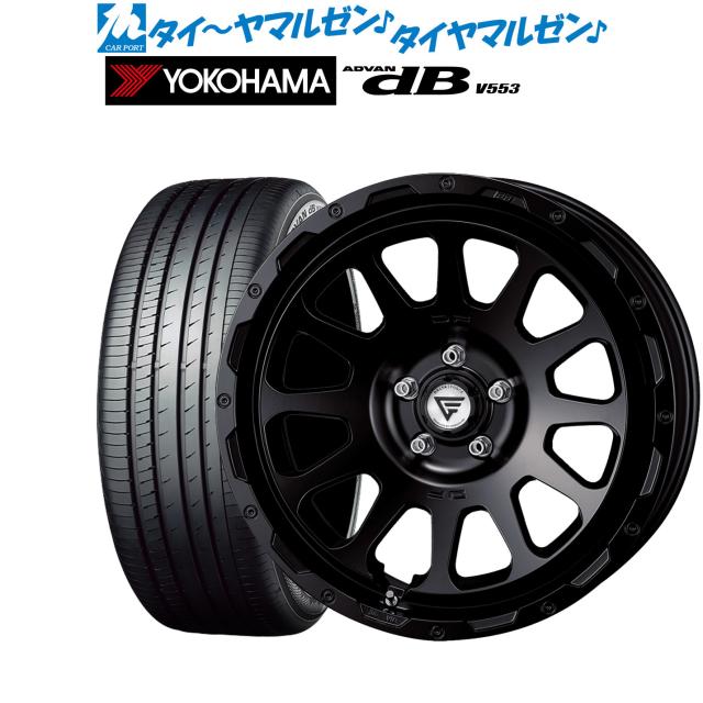 FORCE デルタフォース OVAL(オーバル) 18インチ 8.0J ヨコハマ ADVAN アドバン dB(V553) 225/40R18 サマータイヤ ホイール4本セット