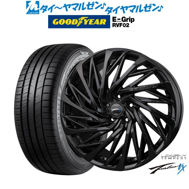 BADX ロクサーニ テンペストタービンVX Black Edition 19インチ 8.0J グッドイヤー エフィシエント グリップ RVF02 245/45R19 サマータイヤ ホイール4本セット