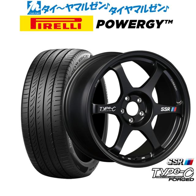 タナベ SSR Type-C FORGED 18インチ 7.5J ピレリ POWERGY (パワジー) 235/50R18 サマータイヤ ホイール4本セット