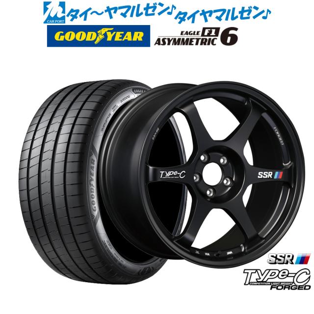 タナベ SSR Type-C FORGED 17インチ 7.5J グッドイヤー イーグル F1 アシメトリック6 215/45R17 サマータイヤ ホイール4本セット