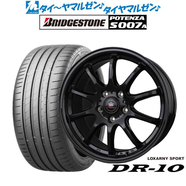 BADX ロクサーニスポーツ DR-10 17インチ 7.0J ブリヂストン POTENZA ポテンザ S007A 205/45R17 サマータイヤ ホイール4本セット