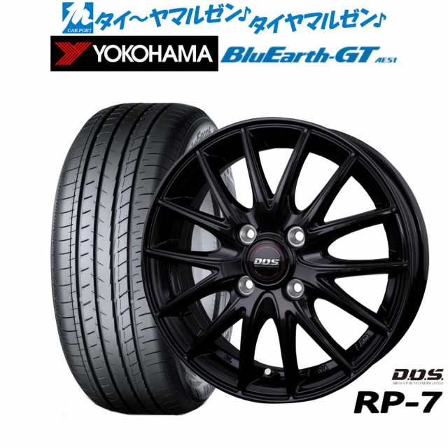 BADX DOS(DOS) RP-7 16インチ 6.0J ヨコハマ BluEarth ブルーアース GT (AE51) 205/60R16 サマータイヤ ホイール4本セット