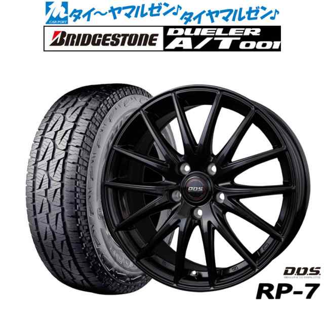 BADX DOS(DOS) RP-7 15インチ 6.0J ブリヂストン DUELER デューラー A/T 001 205/70R15 サマータイヤ ホイール4本セット