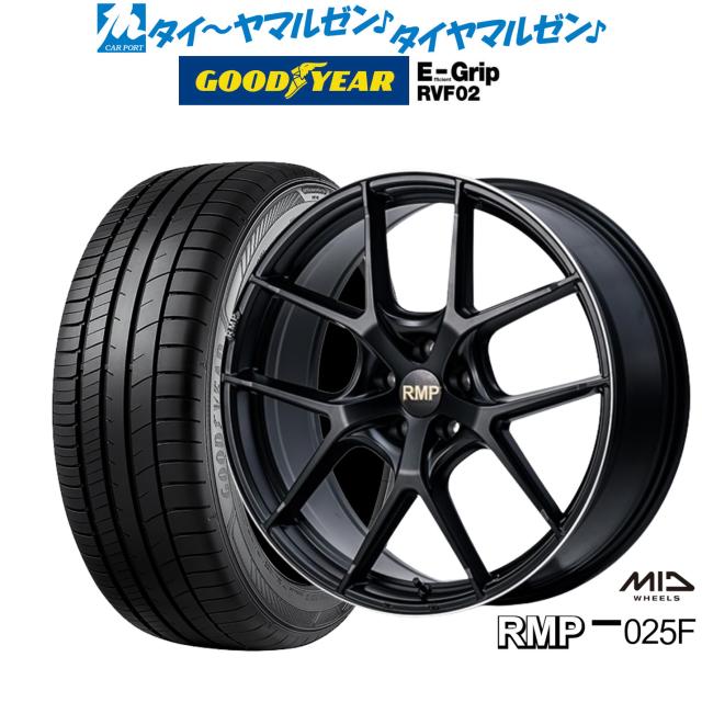 【美品】MID RMP 025F 245/45/18レグノタイヤ付き4本セット 軽量 程度良好品】RMP 025F 18in 8J +36 9J +45 PCD120 ブリヂストン