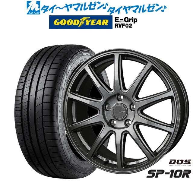 BADX D,O,S(DOS) SP-10R 15インチ 6.0J グッドイヤー エフィシエント グリップ RVF02 195/65R15 サマータイヤ ホイール4本セット