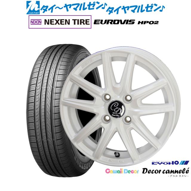 KYOHO カワイイデコル デコルカヌレ 14インチ 4.5J NEXEN ネクセン ロードストーン ユーロビズ HP02 155/65R14 サマータイヤ ホイール4本セット