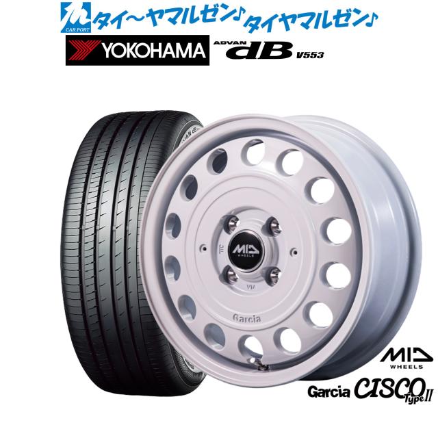 MID ホイールズ ガルシア シスコ Type2 14インチ 4.5J ヨコハマ ADVAN アドバン dB(V553) 155/65R14 サマータイヤ ホイール4本セット