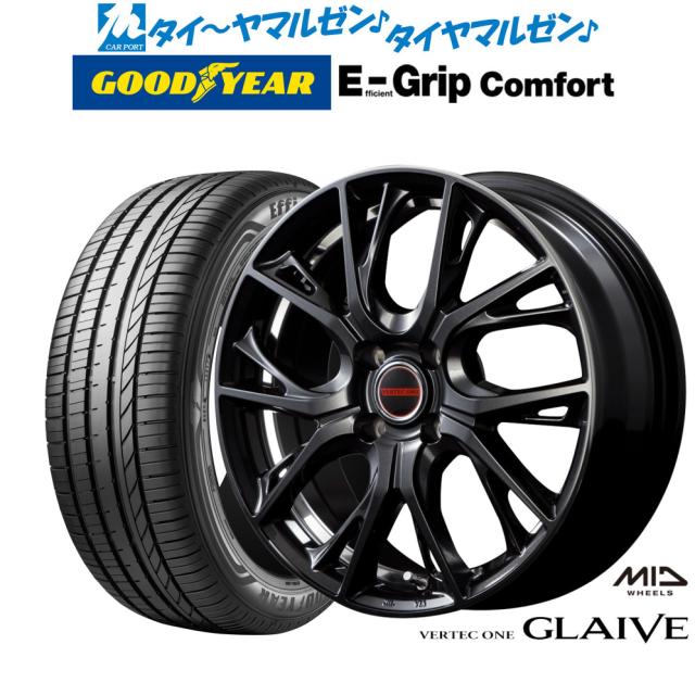 ホイール4本セット MID VERTEC ONE GLAIVE (DBK) 15インチ 5.5J PCD:100/4H インセット:43 ヴァーテックワン グレイブ MID WHEELS ヴァーテックワン VERTEC ONE GLAIVE グレイブ 17インチ