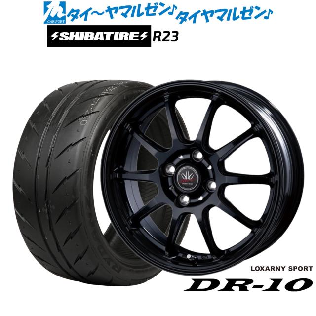 BADX ロクサーニスポーツ DR-10 14インチ 4.5J SHIBATIRE シバタイヤ 280Z (R23) 165/60R14 サマータイヤ ホイール4本セット