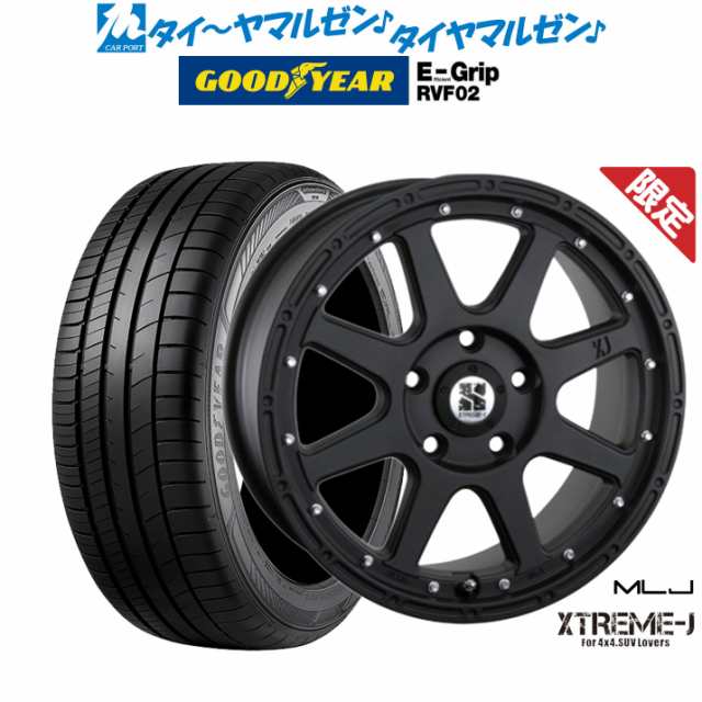 MLJ 数量限定品 -J(ジェイ) 16インチ 7.0J グッドイヤー エフィシエント グリップ RVF02 205/55R16 サマータイヤ ホイール4本セット