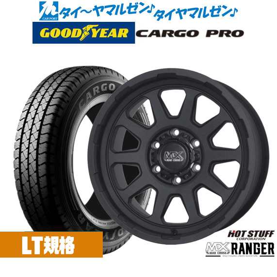 ホットスタッフ マッドクロス レンジャー 15インチ 6.0J グッドイヤー カーゴ プロ 195/80R15 サマータイヤ ホイール4本セット