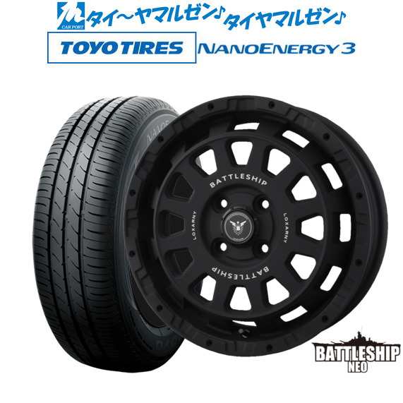 BADX ロクサーニ バトルシップ NEO(ネオ)(4-100) 14インチ 4.5J トーヨータイヤ NANOENERGY ナノエナジー 3 165/60R14 サマータイヤ ホ