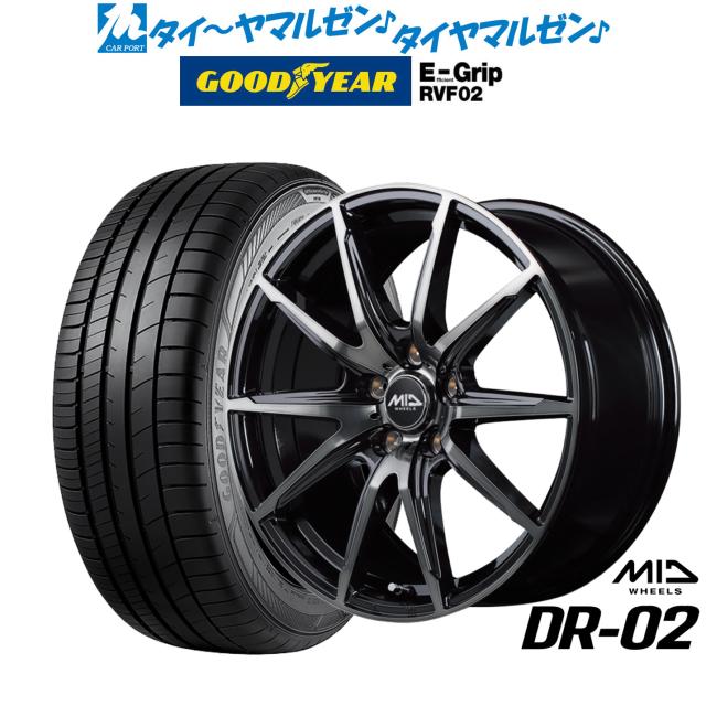 MID ホイールズ DR-02 16インチ 6.5J グッドイヤー エフィシエント グリップ RVF02 215/65R16 サマータイヤ ホイール4本セット
