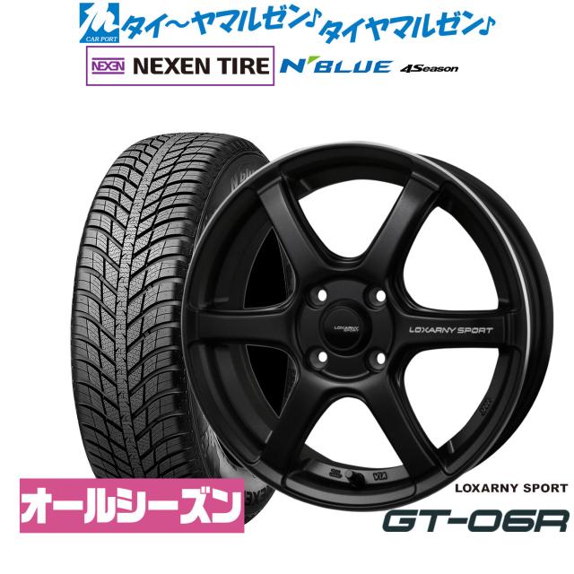 BADX ロクサーニスポーツ GT-06R 14インチ 4.5J NEXEN ネクセン N blue 4Season 165/65R14 サマータイヤ ホイール4本セット
