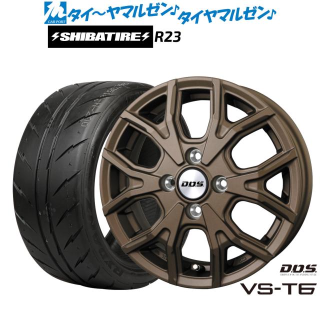BADX D,O,S(DOS) VS-T6 14インチ 4.5J SHIBATIRE シバタイヤ 200R (R23
