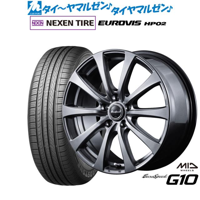 MID ユーロスピード G-10 15インチ 6.0J NEXEN ネクセン ロード