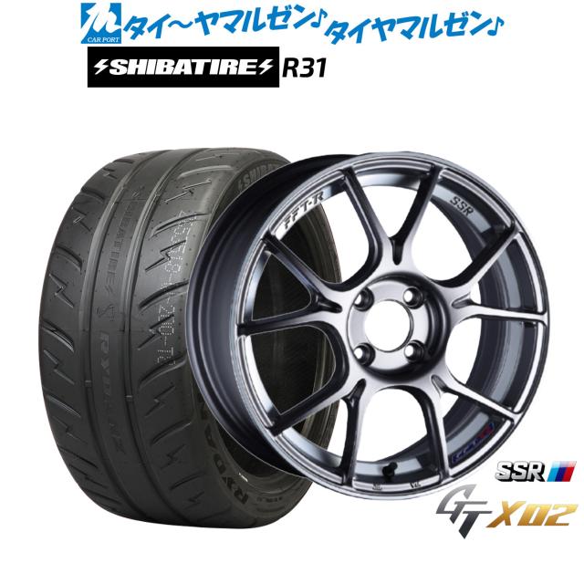 タナベ SSR GT X02 16インチ 6.5J SHIBATIRE シバタイヤ 280R (R31) 205/45R16 サマータイヤ ホイール4本セット