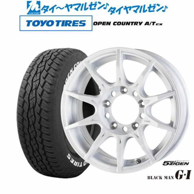 5ZIGEN ゴジゲン ブラックマン ジーアイ 16インチ 5.5J トーヨータイヤ オープンカントリー A/T EX 215/70R16 サマータイヤ ホイール4本