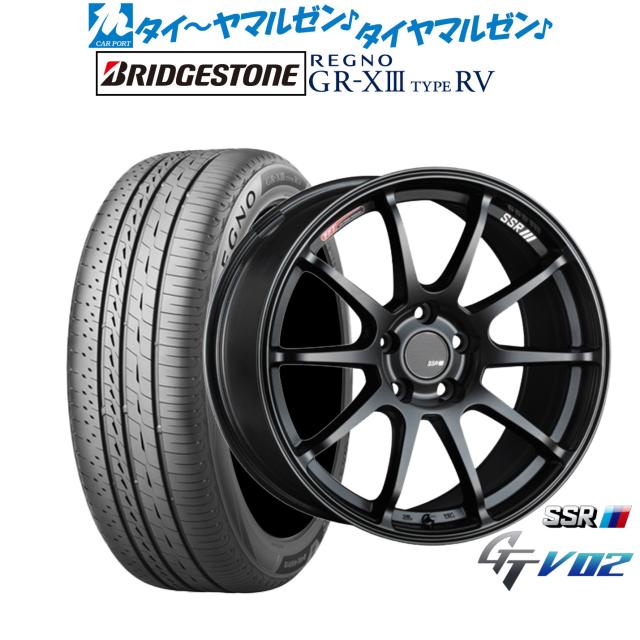 タナベ SSR GT V02 18インチ 7.5J ブリヂストン REGNO レグノ GR-XIII(GR-X3) TYPE RV 225/50R18 サマータイヤ ホイール4本セット