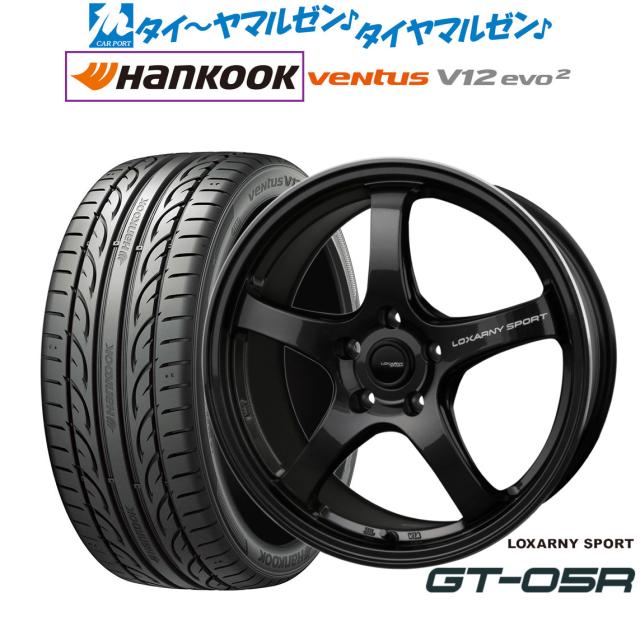 BADX ロクサーニスポーツ GT-05R 18インチ 7.5J ハンコック VENTUS V12evo2 (K120) 225/50R18 サマータイヤ ホイール4本セット