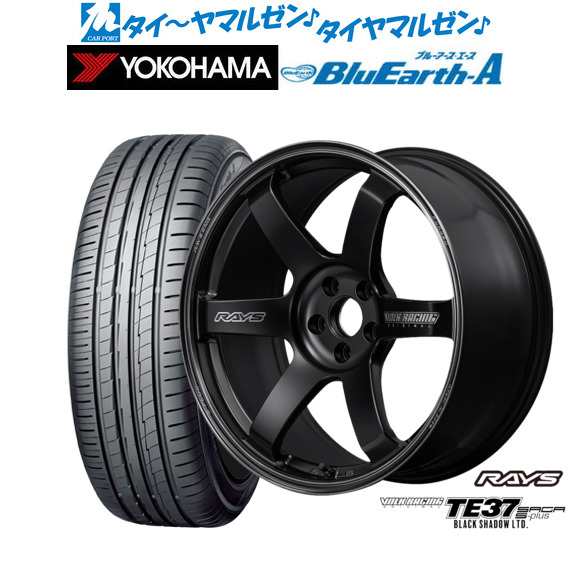 レイズ ボルクレーシング TE37 サーガ S-plus Black Shadow LTD. 20インチ 8.5J ヨコハマ BluEarth ブルーアース A (AE50) 235/30R20 サマータイヤ ホイール4本セットの通販は