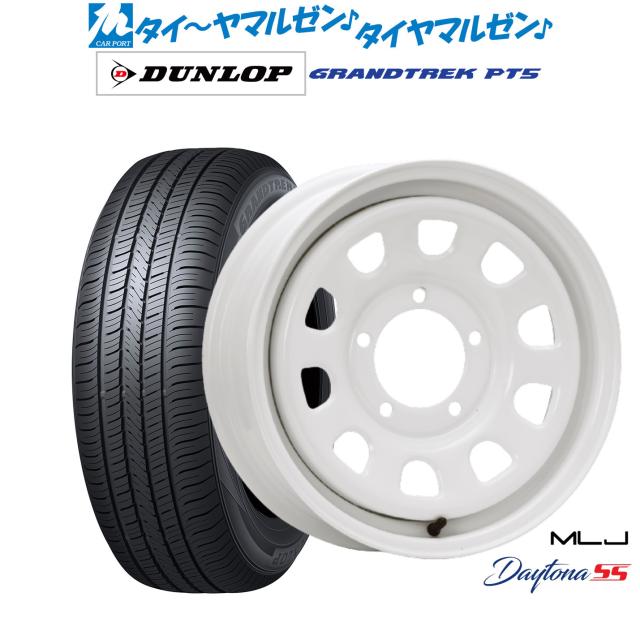 MLJ デイトナ SS 16インチ 5.5J ダンロップ GRANDTREK グラントレック PT5 225/70R16 サマータイヤ ホイール4本セット