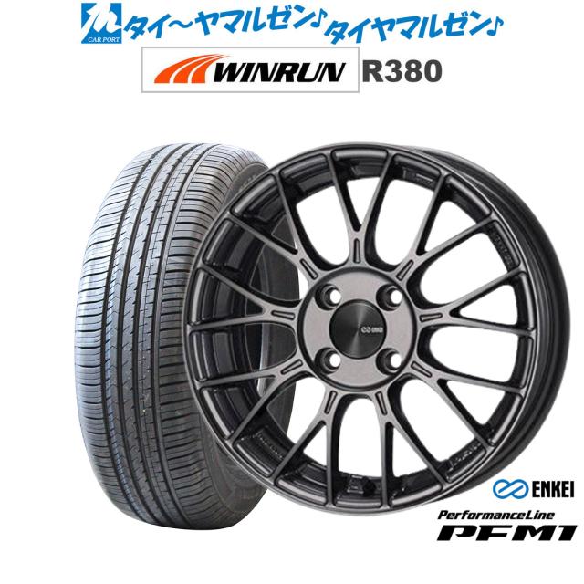 エンケイ PFM1 ダークシルバー 15インチ 5.5J WINRUN ウインラン R380 195/65R15 91V サマータイヤ ホイール4本セットの通販は