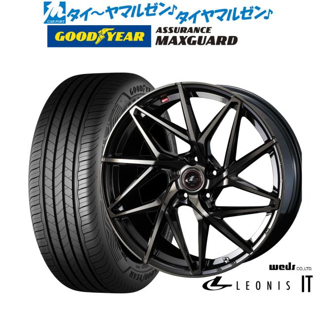 ウェッズ レオニス IT 19in 8.0J グッドイヤー ASSURANCE アシュアランス MAXGUARD 245/45R19 炎節タイア 銀輪4本仕かける