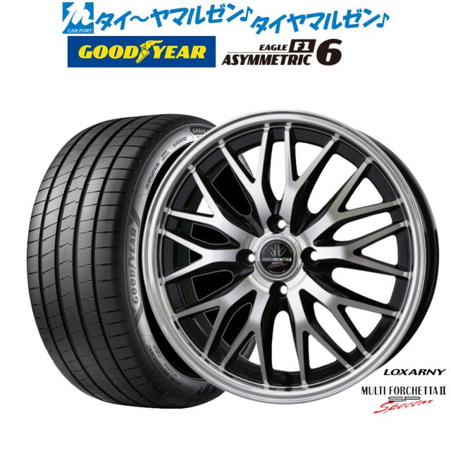 BADX ロクサーニ マルチフォルケッタ２ SP-SPECTOR 17インチ 6.5J グッドイヤー イーグル F1 アシメトリック6 215/45R17 サマータイヤ ホイール4本セット