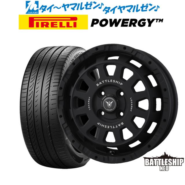 BADX ロクサーニ バトルシップ NEO(ネオ)(4-100) 15インチ 4.5J ピレリ POWERGY (パワジー) 165/55R15 サマータイヤ ホイール4本セット