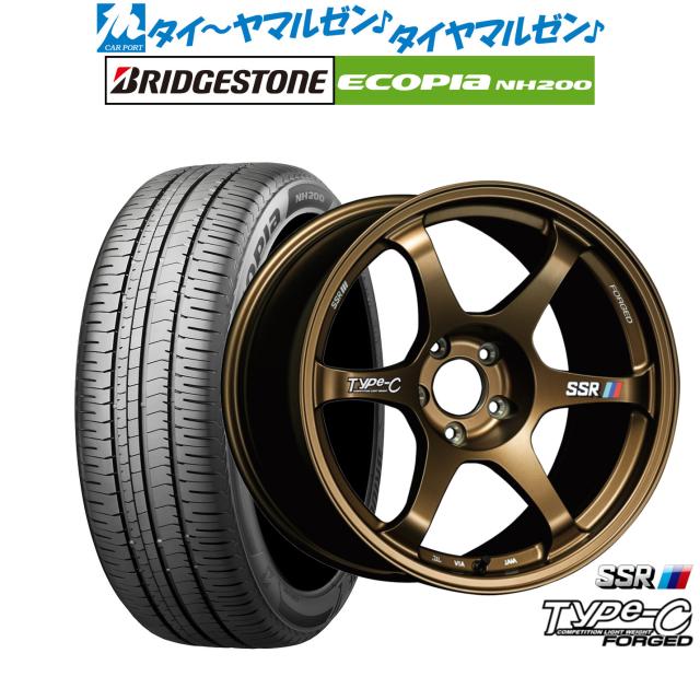 タナベ SSR Type-C FORGED 17インチ 7.5J ブリヂストン ECOPIA エコピア NH200 225/45R17 サマータイヤ ホイール4本セットの通販は 191,450円
