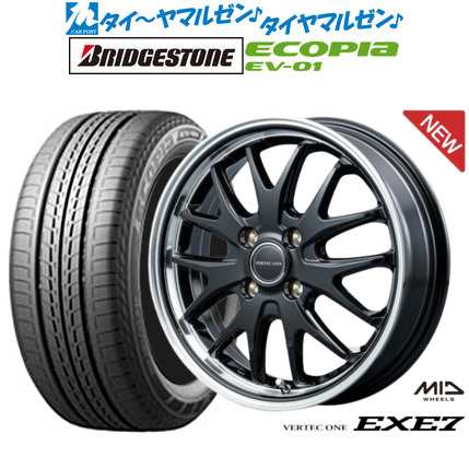 MID ヴァーテック ワン EXE7 15インチ 5.5J ブリヂストン ECOPIA エコピア EV-01 185/65R15 サマータイヤ ホイール4本セット