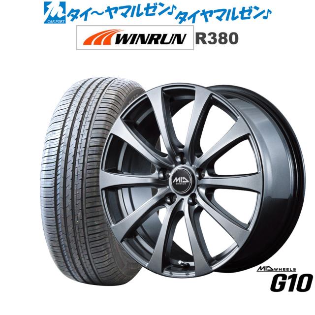 MID ホイールズ G10 17インチ 7.0J WINRUN ウインラン R380 215/60R17 サマータイヤ ホイール4本セット