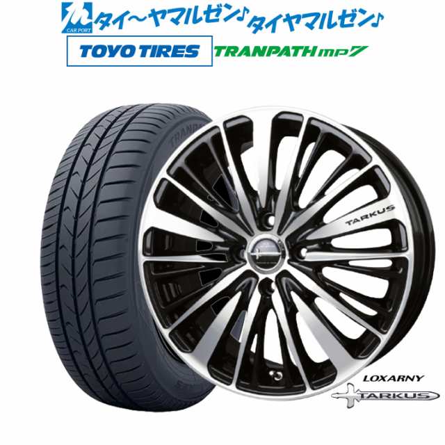 BADX ロクサーニ タルカス ブラックポリッシュ 16インチ 6.0J トーヨータイヤ トランパス mp7 205/55R16 94V XL  サマータイヤ ホイール4｜au PAY マーケット