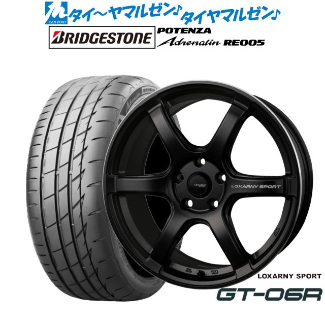 BADX ロクサーニスポーツ GT-06R 17インチ 7.5J ブリヂストン POTENZA