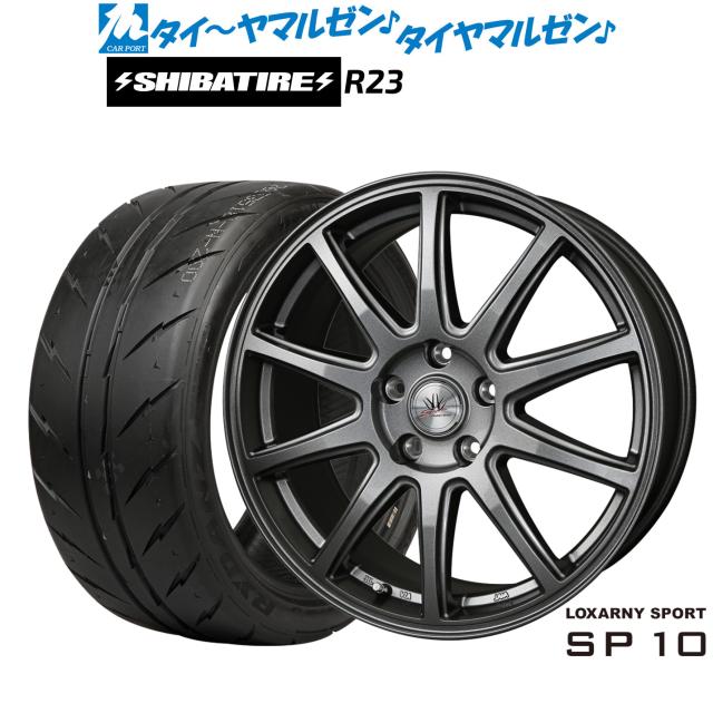 BADX ロクサーニスポーツ SP10 17インチ 7.0J SHIBATIRE シバタイヤ 280 (R23) 215/40R17 サマータイヤ ホイール4本セット