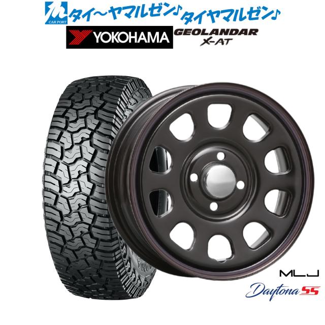 MLJ デイトナ SS 14インチ 5.0J ヨコハマ GEOLANDAR ジオランダー X-AT (G016) 155/65R14 サマータイヤ ホイール4本セット