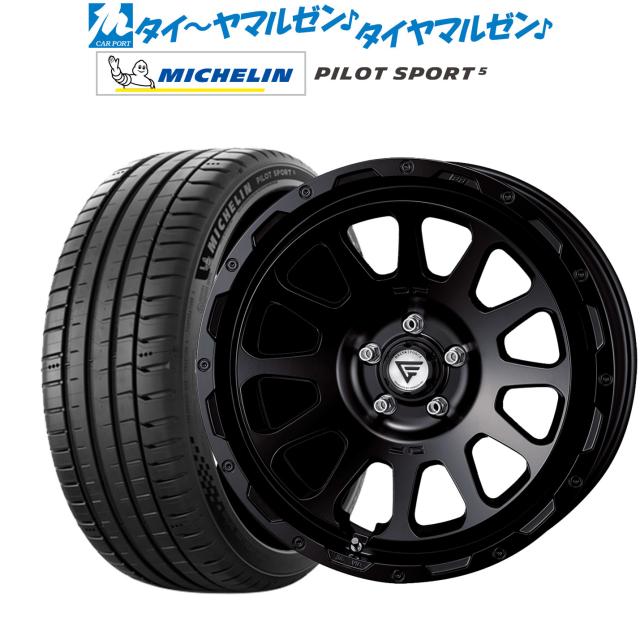 FORCE デルタフォース OVAL(オーバル) 18インチ 8.0J ミシュラン パイロット スポーツ 5 215/40R18 サマータイヤ ホイール4本セット