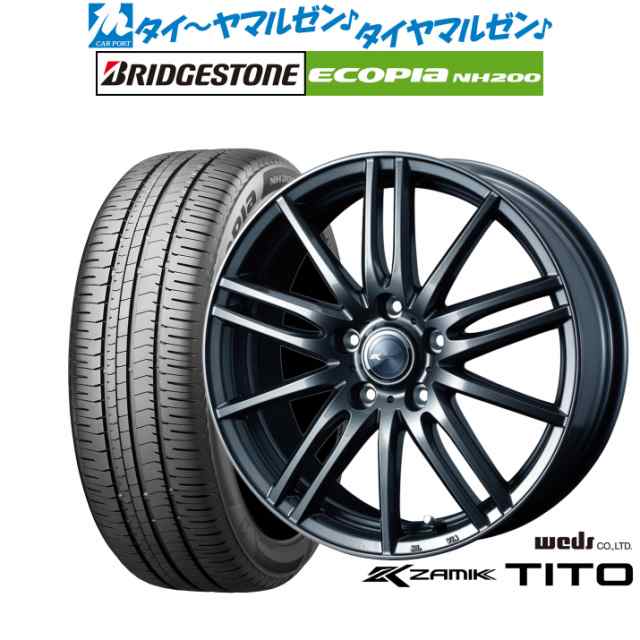 ウェッズ ザミック ティート 15インチ 6.0J ブリヂストン ECOPIA エコピア NH200 195/65R15 サマータイヤ ホイール4本セット