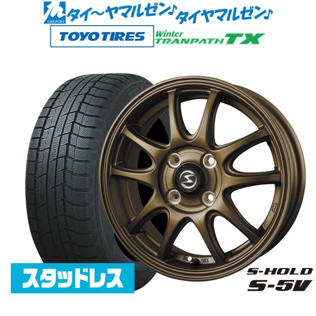 BADX エスホールド S-5V 15インチ 4.5J トーヨータイヤ ウィンタートランパス TX 165/65R15 スタッドレスタイヤ ホイール4本セット 51,600円