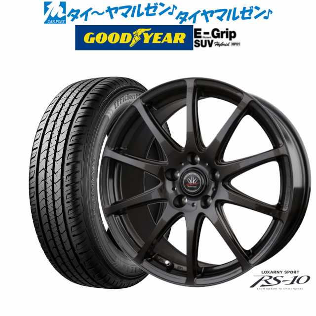 BADX ロクサーニスポーツ RS-10 16インチ 6.5J グッドイヤー エフィシエント グリップ SUV HP01 225/70R16 サマータイヤ ホイール4本セッ