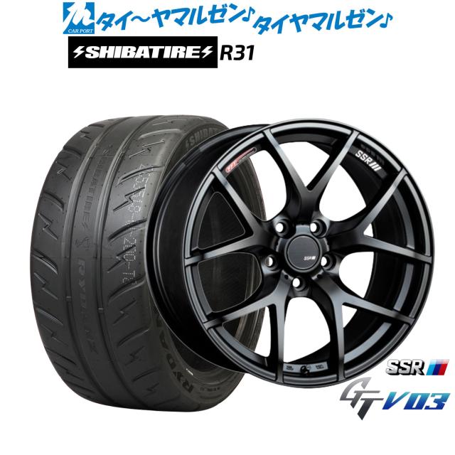 タナベ SSR GT V03 18インチ 7.5J SHIBATIRE シバタイヤ 280R (R31) 235/45R18 サマータイヤ ホイール4本セット